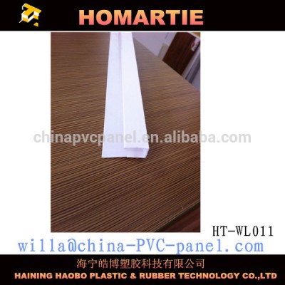 white color U clip;pvc skirting;plastic corner